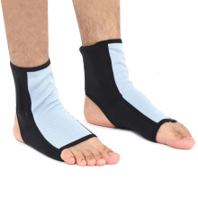 BN FIGHT Muay Thai MMA Knöchelstützbandage Atmungsaktive Knöchelmaske für Muay Thai Sanda L Größe Grau