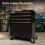 AREBOS AREBOS 4-Drawer +Compartment Tool Cabinet Garage Tool Chest with Wheels Workshop Tool Storage Lockable Black 5