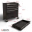 AREBOS AREBOS 4-Drawer +Compartment Tool Cabinet Garage Tool Chest with Wheels Workshop Tool Storage Lockable Black 9