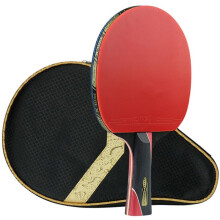 Ping Pong Paddle - Advanced Training Table Tennis Bat with Pure Wooden Handle for Speed, Spin, and Control