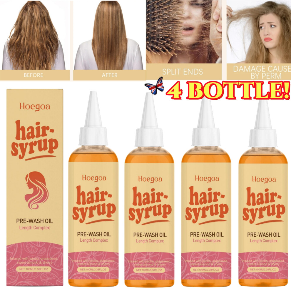 4X Hair Syrup PreWash Oil Treatment Boost Hair Growth 100ml
