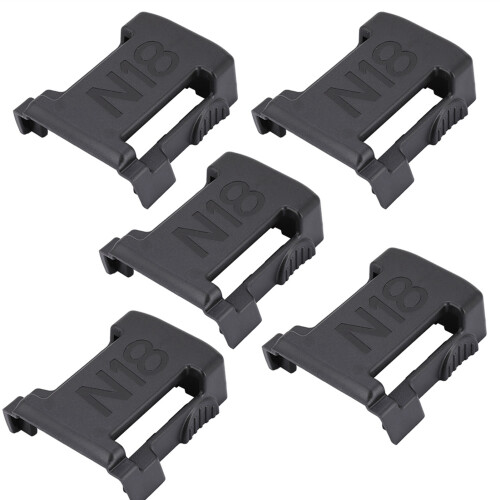 N18 Supporto batteria 18V 8,662,1 cm Nero(5 pezzi) 1