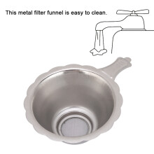 3D-Druckerzubehör Photoreaktives Harz Metallfiltertrichter für SLA/DLP (Silber)