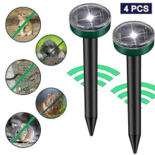 (4PCS) Solar Ultrasonic Snake Mouse Repellers Pest Tw