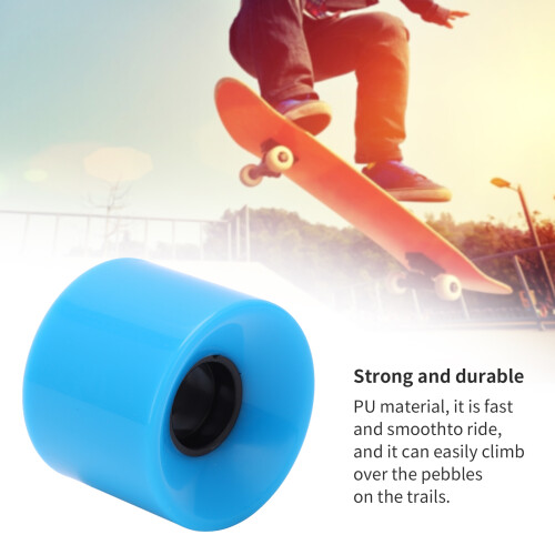 PUENTE 4 pezzi 60x45mm 78A ruote blu per longboard 2