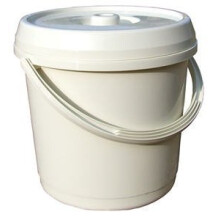 14 Litre Nappy Bucket with Lid - Cream