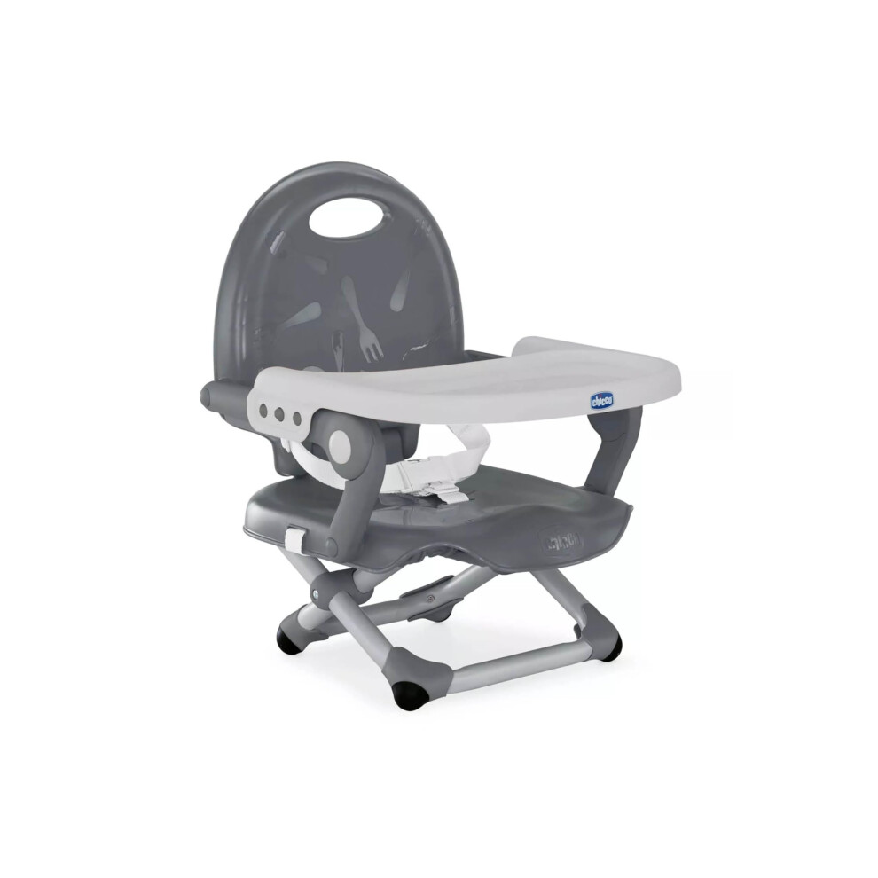 Chicco Pocket Snack Booster Seat Dining Chair for Children from 6 Months to 3 Years 15kg, Portable and Adjustable Baby High Chair with Compact Closur