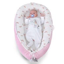 YGJT Baby Nest Pod Newborn Sleeping Pods for Babies 0-12 Months, Newborn Sleep Nest Breathable Soft Bassinet Mattress, Portable Adjustable Baby Pod f