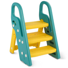 Onasti Foldable Step Stool for Kids, 2 Steps - 3 Steps Height Adjustable Toddler Step Stool, Toilet Steps for Potty Training, Learning Tower with Han