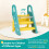 Onasti Foldable Step Stool for Kids, 2 Steps - 3 Steps Height Adjustable Toddler Step Stool, Toilet Steps for Potty Training, Learning Tower with Han 3