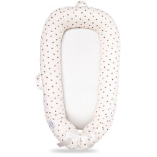 EAQ Baby Lounger Baby Nest for Co Sleeping Baby Bassinet Soft Breathable Perfect for Newborn Gift 100% Cotton Napping or Traveling for 0-12 Months (W