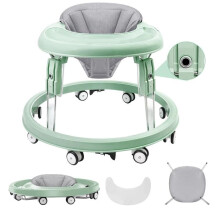 Baby Walker, Foldable Multi-Function Anti-Rollover Walker with Brake Design, 7 Level Height Adjustable, Baby Walkers for Boys 6 Months Suitable for A