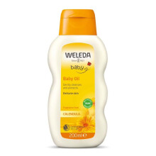 Weleda Baby Oil with Calendula, Cradle Cap, Dry Scalp, Fragrance Free, Dermatologically Tested, Gentle Protection, 100% Certified Natural, 200 ml