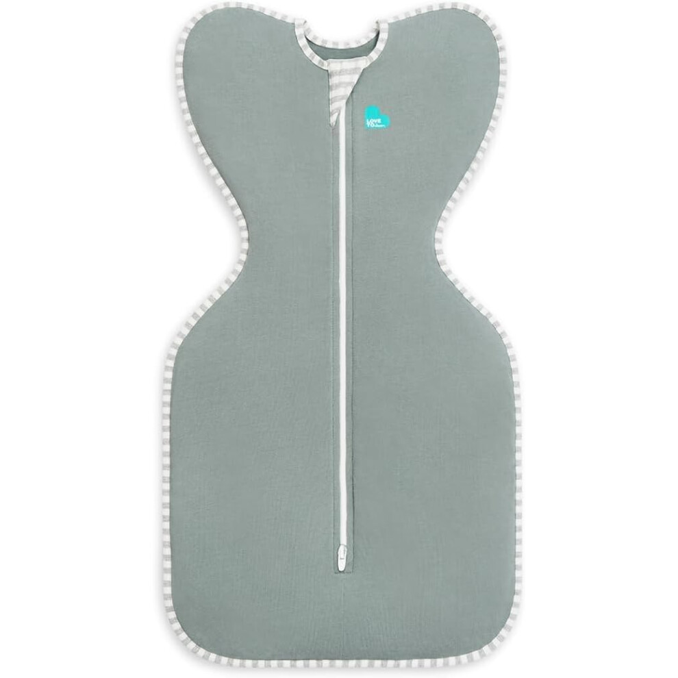 Love To Dream Swaddle Up, Small 3.5-6 Kg - Deep Olive, Snug Fit, Supports Healthy Sleep Routine, 1.0 Tog - Ideal For 20-24C Temperatures, Machine Wa