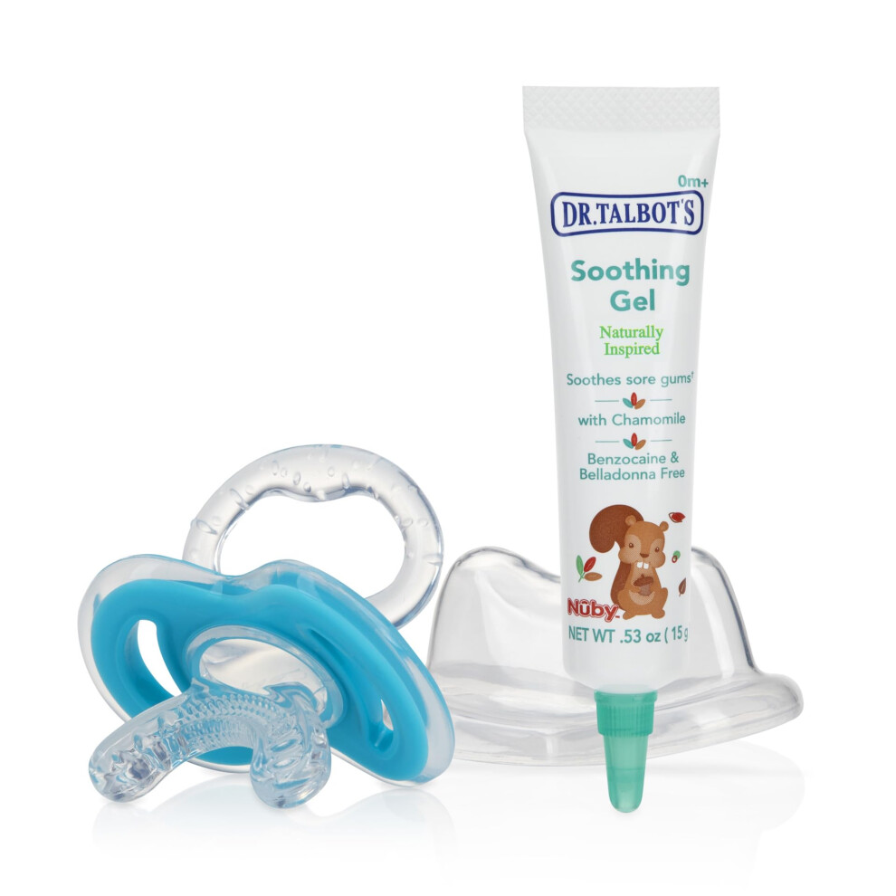 Soothing Gel For Sore Gums With Silicone Gum-Eez Teether - 2-Piece Set Dr. Talbot's
