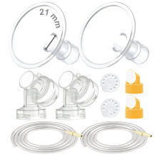 Maymom MyFit Pump Parts Compatible with Medela PersonalFit Medela Breast Pump, Pump in Style Advanced, Lactina, Symphony, Incl Small Breast Pump Flan