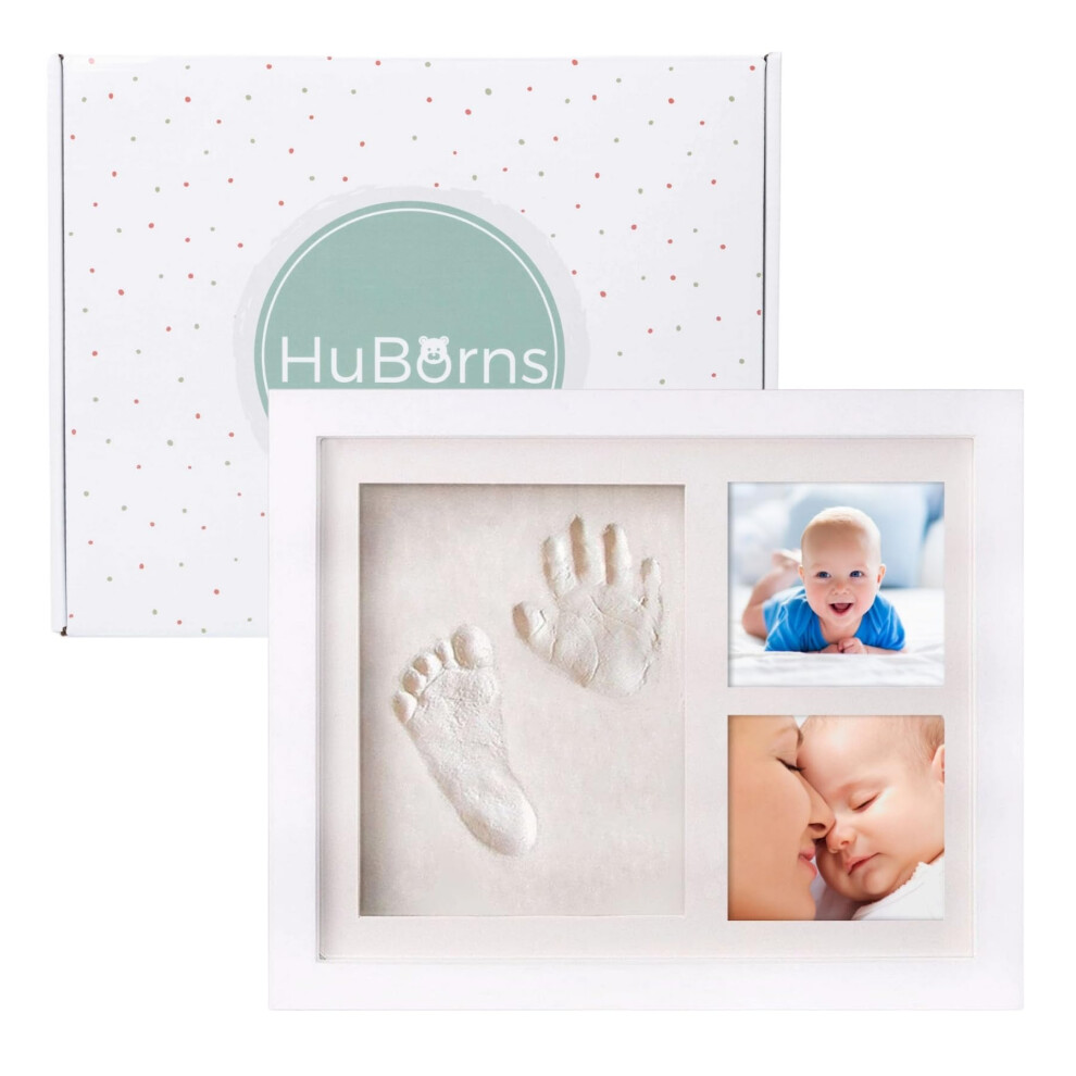 Baby Hand And Footprint Kit - New Born Gifts & Keepsakes - Non-Cracking Clay Baby Footprint Kit & Handprint Kit - New Baby Essentials & Bab Huborns