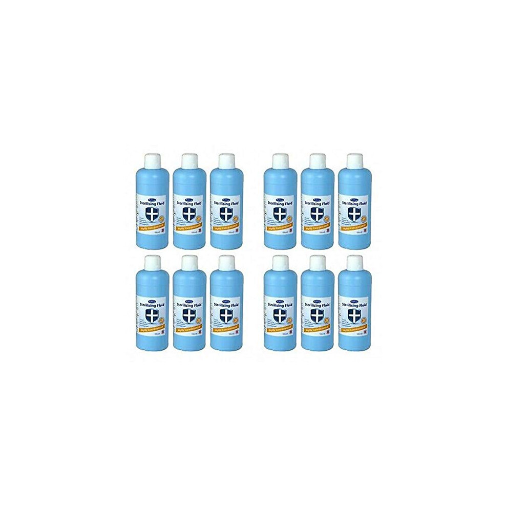 12 x Dr Johnson's Highly Concentrated Sterilising Fluid 1 Litre - Full CASE-image-OPC-PJRD8TJ-NEW