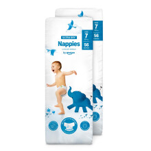 by Amazon Ultra Dry Nappies - Size 7 (17kg+) - 112 nappies (2 pack x 56) (Previously a Mama Bear brand, same product)