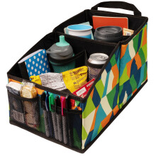 Lusso Gear Car Seat Organizer for Front or Backseat - Great for Adults & Kids, Features 9 Storage Compartments for Toys, Magazines, Tissues, Maps, Bo