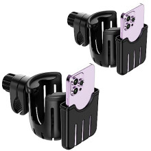 Guiseapue Pram Cup Holder, Bike Cup Holder, Universal Cup Holder for Stroller, Bike, Wheelchair, Walker, 4040
