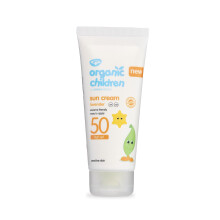 Green People Organic Children Sun Cream SPF50 Lavender - Natural, Organic Sunscreen for Kids - Water Repellent, Reef Safe - Babies 6m+, 100ml