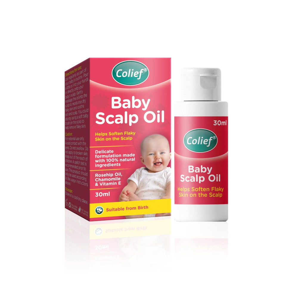 Colief - Baby Scalp Oil - 30Ml - Soothing Moisturising Oil For Baby Scalp And Skin - Preventative Of Itchy, Flaky, Dry, Damaged Skin And Cradle Cap.
