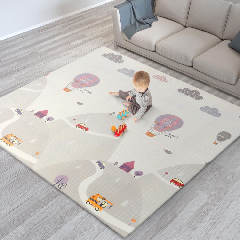 scoosh Foldable Activity Mat - Double-Sided, Reversible, Waterproof, Ideal for Playtime, Picnics, and Quality Family Bonding - Premium Quality Outdoo-image-OPC-PJRD9C2-NEW