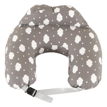 Labtec Nursing Pillow for Breastfeeding, Multifunctional Breast Feeding Pillow with Adjustable Waist Strap and Safety Fence, 100% Cotton Removable Pi