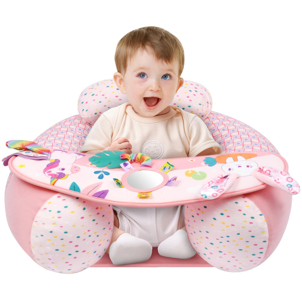 Alaoo Inflatable Baby Chair, Baby seat for 3-36 Months, Portable Infant Air Pump Sit, Baby Seats for Sitting up with Detachable Play Tray, Suitable f-image-OPC-PJRD9CX-NEW