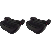 Cozy N Safe Tambu Group 3 (22-36kg, 6-12 Years Old) Memory Foam, Lightweight Compact, Backless Booster Car Seat (Midnight Black) (Pack of 2)