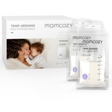 Momcozy Breastmilk Storage Bags, 200PCS Value Pack, Temp-Sensing Discoloration Milk Storing Bags for Breastfeeding, Presterilized, Hygienically Doubl