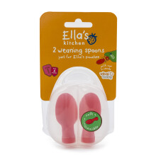 Vital Baby Ella's Kitchen Pouch Spoon Tips - Baby Weaning Spoons - Soft, Gentle and Flexible - BPA, Phthalate & Latex Free - Hygienic Travel Case Inc