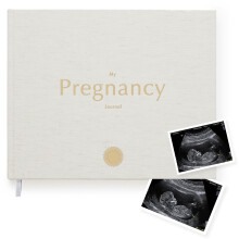 Mal Paper Pregnancy Journal - Cotton | Baby Memory Book for Expecting Mums - Luxury Pregnancy Book - Planner Pregnancy Gift for First Time Parents wi
