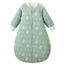 Duomiaomiao Baby Winter Sleeping Bag, 2.5 Tog Sleeping Bag 18-36 months 100% Cotton Baby Wearable Blanket with Removable Sleeves for Newborn, Green