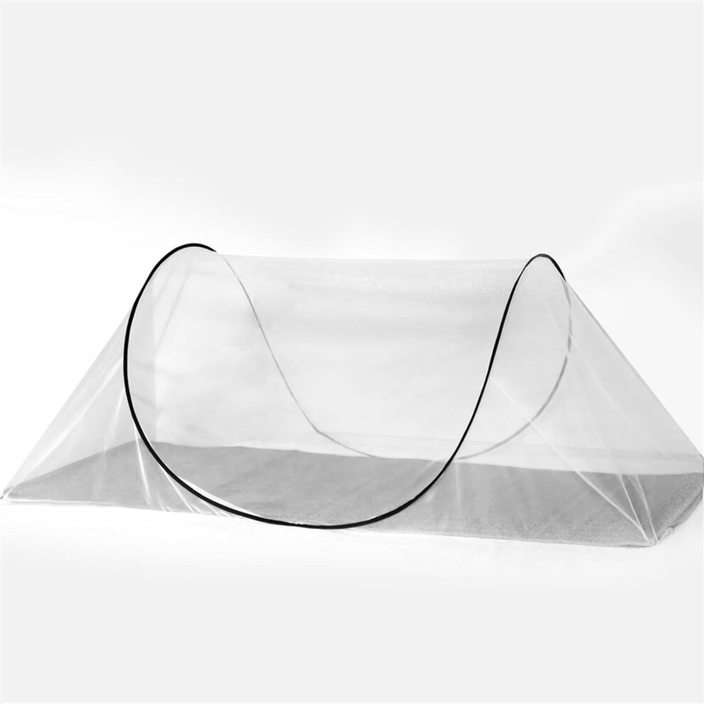 Fransande Foldable Mosquito Net, Ultra Light Pop-up, Portable Camping Tent, Family Mosquito Net Bed, Easy & Fast Installation, Black, 200 * 80 * 56cm
