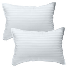 kinder Fluff 2x Toddler Pillows (33x46cm) - The only Baby Pillow 300T Cotton Shell & Down Alternative Fill. Hypoallergenic, Machine Washable & Animal