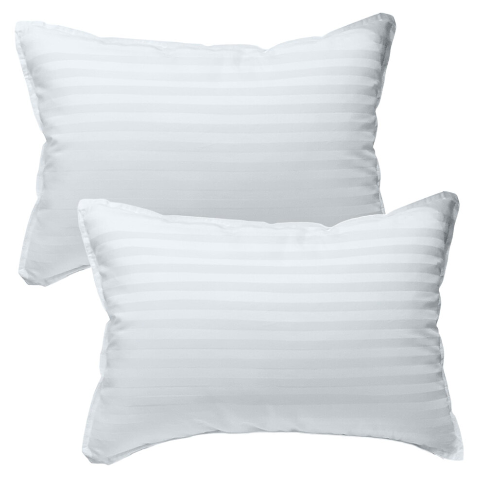 2X Toddler Pillows (33X46cm) - The Only Baby Pillow 300T Cotton Shell & Down Alternative Fill. Hypoallergenic, Machine Washable & Animal Kinder Fluff