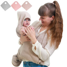 Tyuodna Hooded Baby Towel,Hands Free Baby Bath Towel,Cotton Soft & Absorbent Baby Towels Newborn,Apron Towel,Personalised Gifts Baby for Boy and Girl