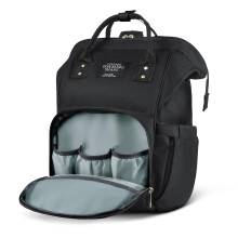 Vicloon Baby Changing Bag Backpack, Multi-Function Nappy Changing Back Pack, Waterproof Diaper Bag Maternity Bags Mum Dad Backpack, Black