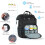 Vicloon Baby Changing Bag Backpack, Multi-Function Nappy Changing Back Pack, Waterproof Diaper Bag Maternity Bags Mum Dad Backpack, Black 4