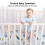 Yoofoss Cot Bed Sheets 120 x 60 cm Fitted Super Soft and Breathable Cot Bed Sheets Cozy Baby Cot Sheets 2 Pack 5