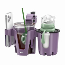 KDD 3-in-1 Universal Pram Holder - Phone, Drink, Coffee Cup Holder for Pram, Pushchair, Buggy, Stroller, Bike, Wheelchair, Walker, Scooter, Trolley -
