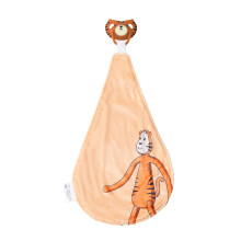 Matchstick Monkey All in One Soother, Teether and Comforter - Orthodontic Teat & Antimicrobial Protection, Suitable from Newborn, Teddy Tiger