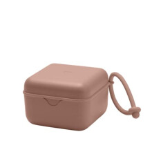 BIBS Dummy Box with Elastic Strap Steriliser Box for Dummy 100% BPA Free Material Woodchuck