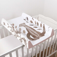 Baby Hard Base Changing Mat/Top Changer 70x50 cm fits 120x60 cm Cot Unisex Wedge Anti Roll Nappy Newborn Baby Waterproof Changing Mat with Raised Edg
