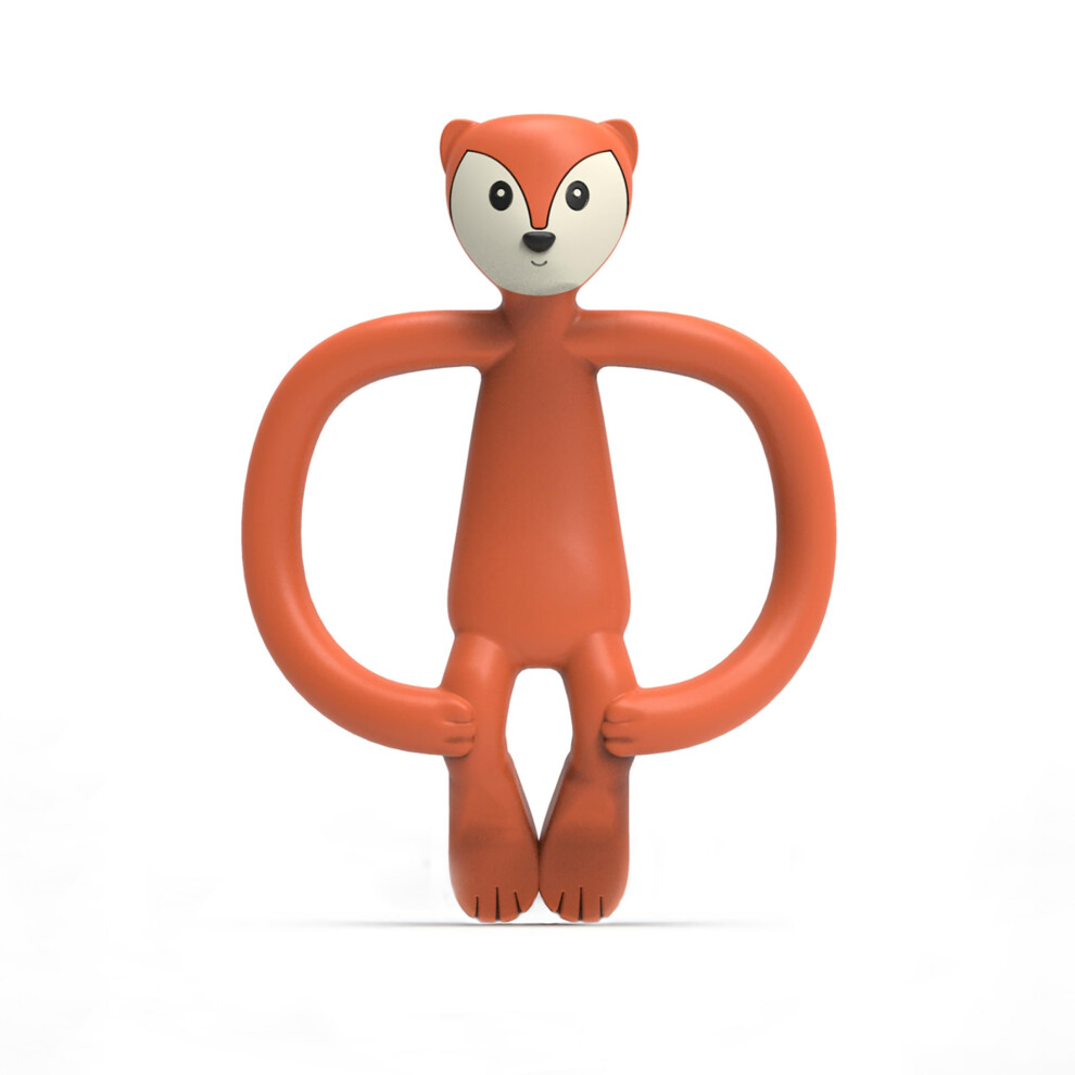 , Antimicrobial Silicone Teether & Gel Applicator, Easy To Grip, Bpa Free, 3 Months Old+, 11 Cm, Fudge Fox Matchstick Monkey