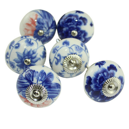 (A) Furniture Handle Ceramic Drawer Cabinet Knobs Door Handles Cupboard Pull 1