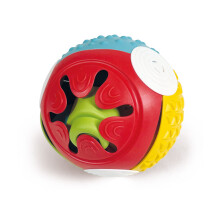 Clementoni- Touch & Play Sensory Ball: Soft Multicoloured Building Blocks for Babies, Develops Senses, Motor Skills & Coordination, Washable (6+ Mont