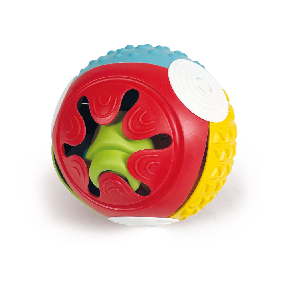 Clementoni - Touch & Play Sensory Ball: Soft Multicoloured Building Blocks For Babies, Develops Senses, Motor Skills & Coordination, Washable (6+ Mont